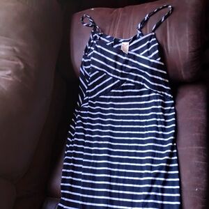 Faded Glory XL  16/18 Blk/White Dress